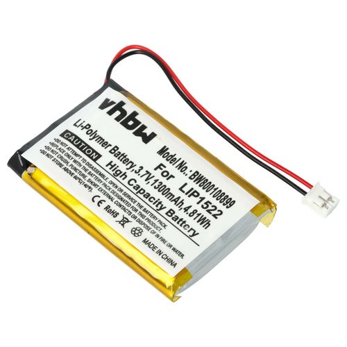 vhbw Batterie compatible avec Sony CUH-ZCT1E, CUH-ZCT1H, CUH-ZCT1, CUH-ZCT1J, CUH-ZCT1K, CUH-ZCT1M manette de jeu (1300mAh, 3,7V, Li-polymère)