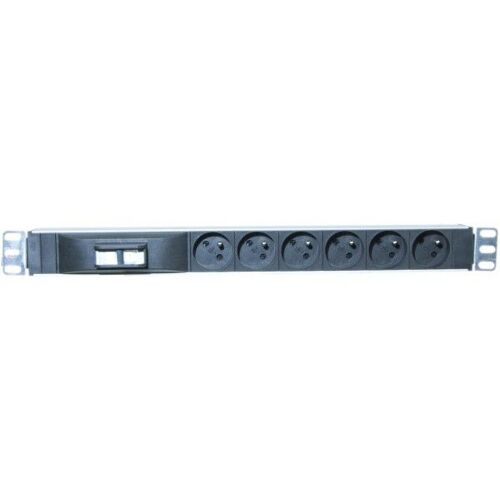 Multiprise 19'' 6 prises avec d'sjoncteur