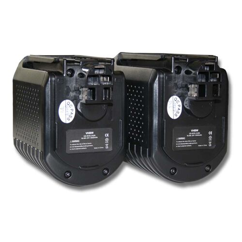 vhbw 2x Batterie remplacement pour Würth 0702300924, 702 300 824, APBO/SL 24V, WA 24V pour outil électrique (3000 mAh, NiMH, 24 V)