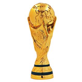 27 Cm 2022 Qatar Coupe Du Monde Trophée Plein Ou Plaqué Résine Coupe Modèle Souvenir Football Artisanat Décoration Fans