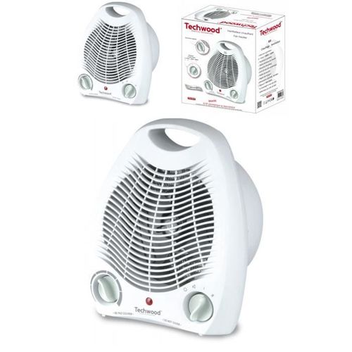 Chauffage soufflant Radiateur 4 POSITIONS BLANC 2000W 4 Modes de Chauffage Témoin de chauffe et Sécurité de basculement
