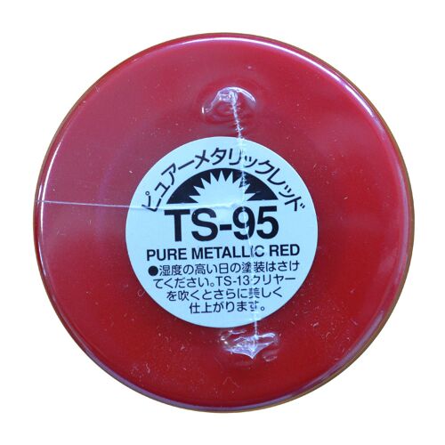 Ts-95 - Bombe De Peinture Aérosol - 90 Ml : Rouge Pur Métallisé