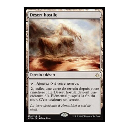 Désert Hostile - Magic Mtg - L'âge De La Destruction - R - 178/199