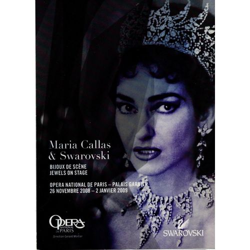 Carte Postale Maria Callas & Swarovski Opéra National De Paris