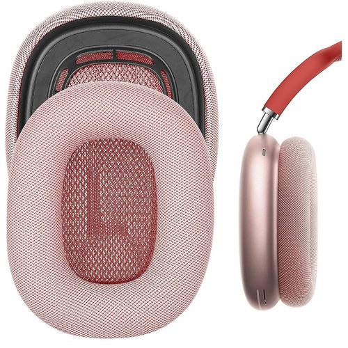 Coussinets de rechange en cuir protéiné pour casque AirPods Max(Rose)