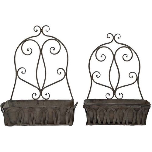 Ensemble Jardinières Murales En Fer (Lot De 2)