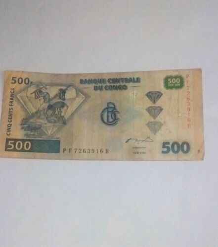 Billet 500 Francs Congo 2002