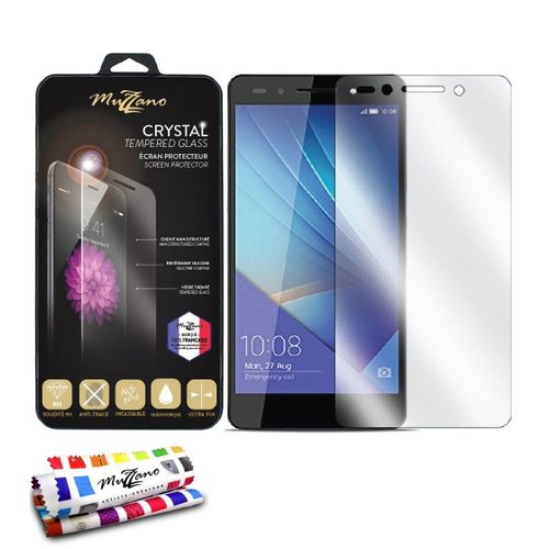 Vitre De Protection Huawei Honor 7 [Ultracrystal] [Transparente] De Muzzano + Stylet Et Chiffon Muzzano - La Protection Antichoc Ultime