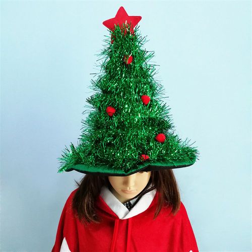 Chapeau De Noël En Soie Pour Adultes Et Enfants, En Tissu Non Tissé, Velours Dense, En Peluche, Amusant, Brillant