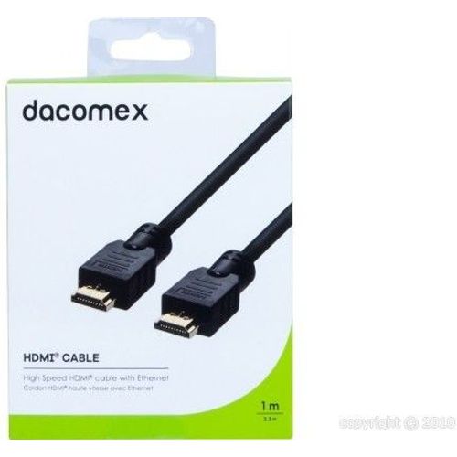 DACOMEX Cordon HDMI haute vitesse avec Ethernet - 1 m