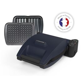 Gaufrier, croque monsieur LAGRANGE premium gaufres bleu abysse G + CM
