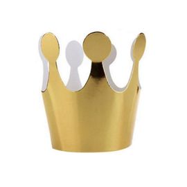 Chapeau D'anniversaire Pour Enfants, 10 Pièces, Chapeaux De Joyeux Anniversaire En Papier, Décorations De Fête Princesse Prince Couronne Pour Garçon Et Fille