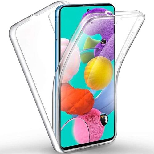 Coque Samsung A13(4G) silicone gel fine 360 integrale (avant et arriere) pour Samsung Galaxy A13(4G) TRANSPARENT