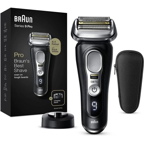 Braun Series 9 Pro 9410s Rasoir Électrique Homme Barbe Noir/Argenté