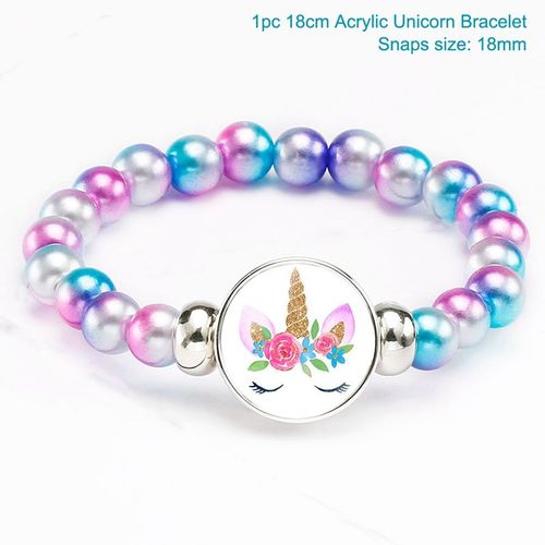 Fengrise-Bracelet Licorne Décoratif Pour Fête, Fournitures De Fête Anniversaire Style Licorne Pour Enfants, Cadeaux À Licorne Pour Fête Prénatale