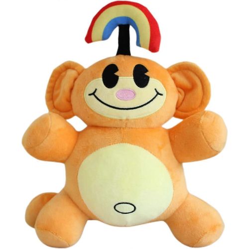 Peluche De Singe Arc-En-Ciel, 12"" Knd Rainbow Monkey Peluches Peluches Poupée Animale Jouets, Enfants Anniversaire Fête Faveur Cadeau Préféré Pour Les Vacances, Anniversaires (Orange)