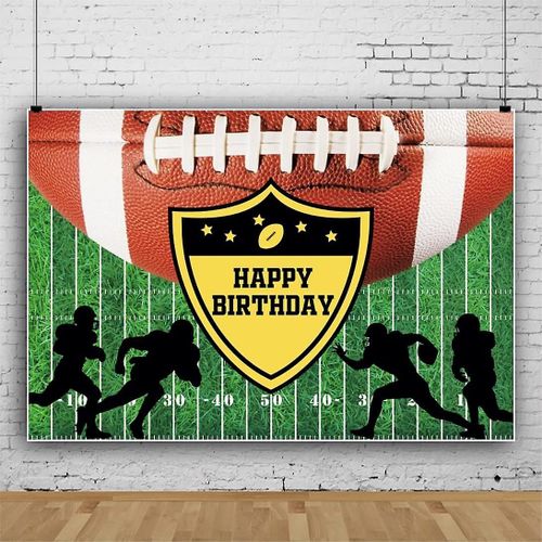 7x5ft Football Américain Toile De Fond Pour Photoshoot Enfants Filles Garçons Portrait Football Badge Rugby Joueurs Photographie Fond Baby Shower Sexe Révéler