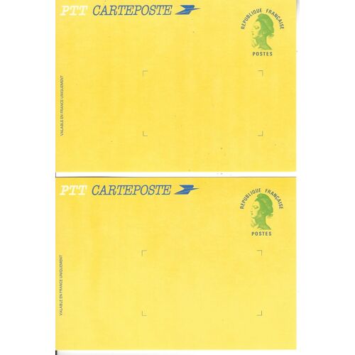 2 Entiers Liberté Sans Val Faciale ** - 2484a-Cp