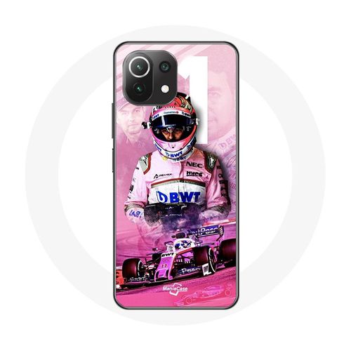 Coque Pour Xiaomi Mi 11 Lite Formule 1 Sergio Pérez Pilote De F1 Rose
