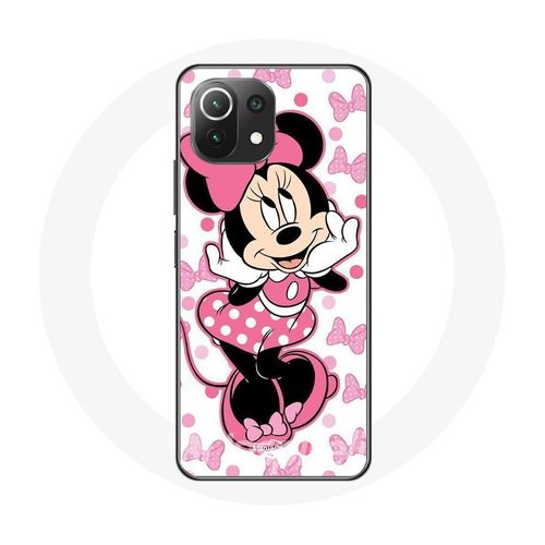 Coque Pour Xiaomi Mi 11 Lite Minnie Mouse Dessin Animé Mignon Rose