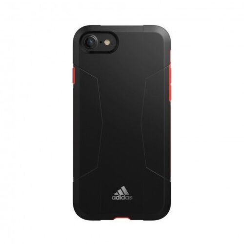 Coque Adidas sport solo case noir rouge iPhone 6 6S 7 8