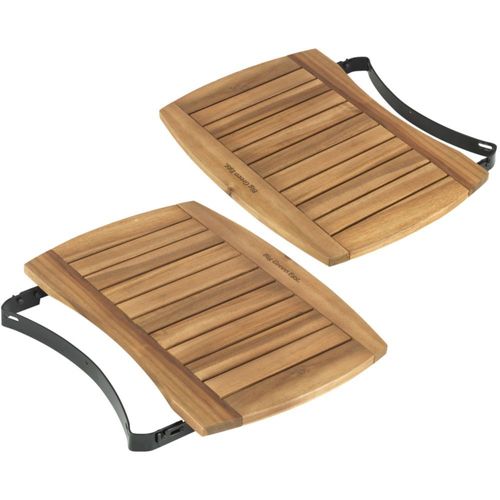 Tablette barbecue BIG GREEN EGG laterales acacia XL
