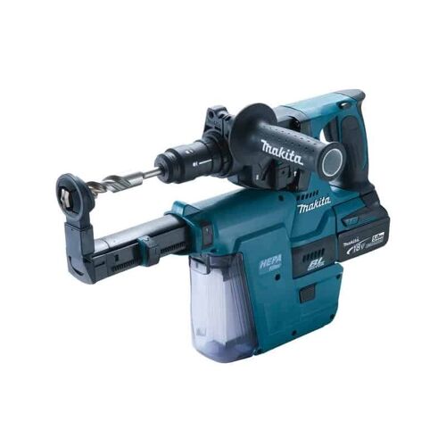 MAKITA Perfo-burineur SDS-Plus 18V LXT 2x5 Ah + collecteur - DHR243RTJV