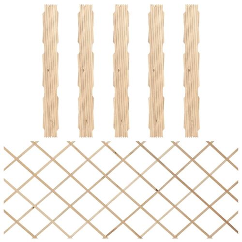 Vidaxl Clôtures En Treillis 5 Pcs Bois De Sapin Massif 180x80 Cm