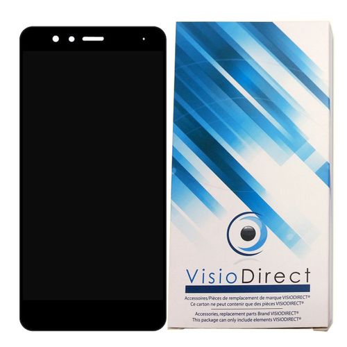 Visiodirect® Ecran Complet Pour Huawei P10 Lite Noir Téléphone Portable Vitre Tactile + Écran Lcd