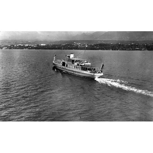 Cpa N° 4400 Le Lac Leman - Cliches Aeriens J. Cellard- Carte Avec Timbre