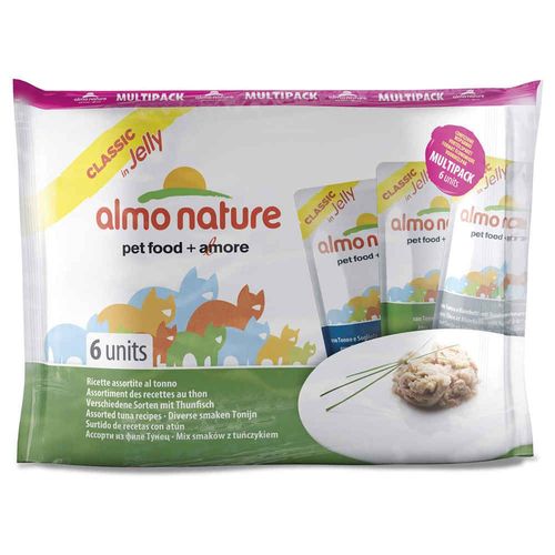 Almo Nature - Sachets Classic Multipack En Gelée Au Thon Pour Chat - 6x55g