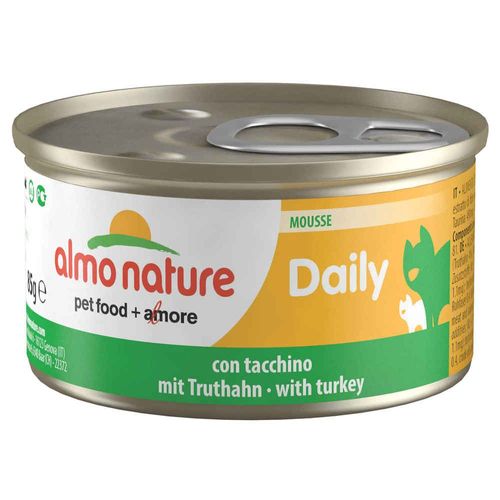 Almo Nature - Boîte Daily Menu En Mousse À La Dinde Pour Chat - 85g