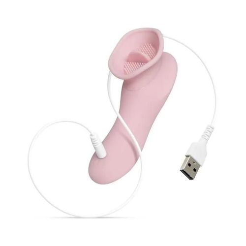 Vibromasseur Clitoridien Avec Langue - Rose