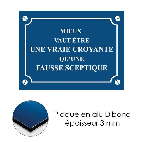 Plaque De Rue Décorative En Aluminium Humour 12 Déco