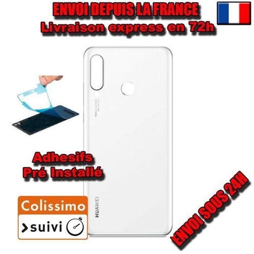 Vitre Arriere De Remplacement Blanc Nacre Huawei P30 Lite