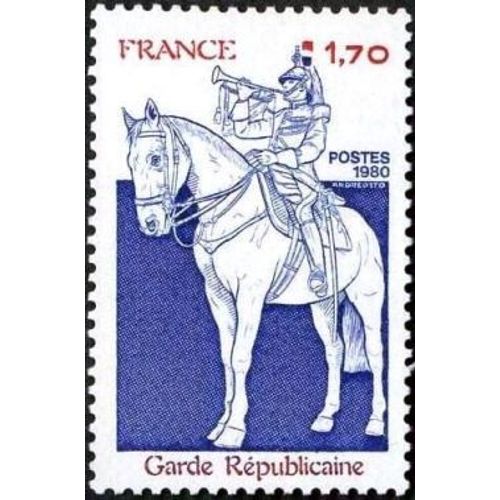 Timbre France 1980 Oblitéré - Garde Républicaine - 1.70 Yt2115