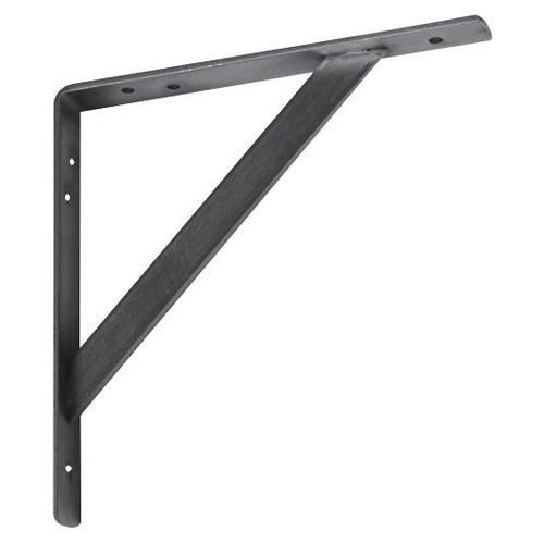 Console équerre zinguée blanche renforcée 35 x 35 cm