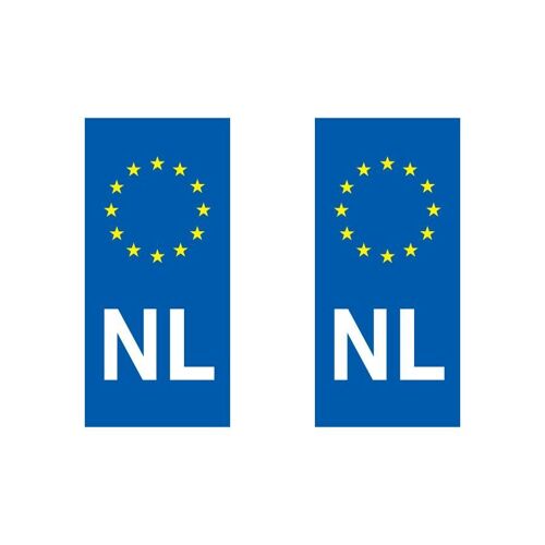 Autocollant Plaque Immatriculation Pays Européens Eurologo Moto Allemagne