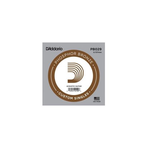 Corde Au Détail Guitare Acoustique D'addario Filée Phosphore Bronze 029 - Pb029