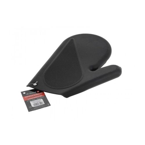 MOUFLE A HUITRE XL GAUCHER NOIRE MAT