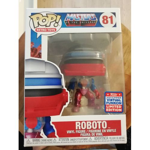 Funko Pop Masters Of The Universe 81 Roboto Limited Edition 2021 Summer Virtual Funkon