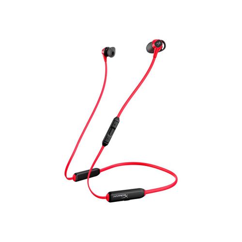 HyperX Cloud Buds - Écouteurs avec micro - intra-auriculaire - tour de cou - Bluetooth - sans fil - noir, rouge