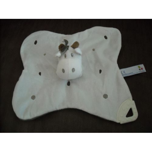 Doudou Plat Girafe/Vache/Cheval P'tit Bisou Aubert