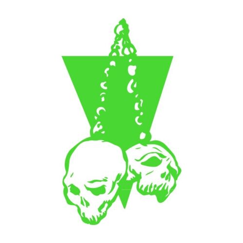 Sticker Logo Skull Adhésif Autocollant 4 - Plusieurs Coloris Disponibles Bleu Nuit 11 X 20