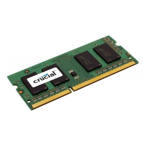 Crucial 8GB DDR3 SODIMM, 8 Go, 1 x 8 Go, DDR3, 1600 MHz, 204-pin SO-DIMM.