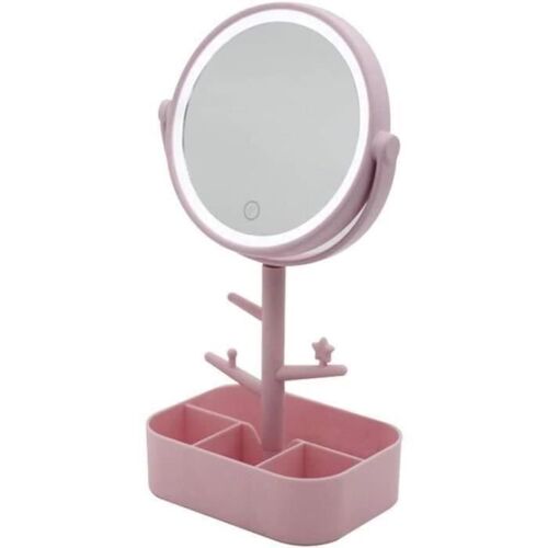 Miroir de maquillage intelligent à LED avec Niveaux de luminosité pour chambre à coucher avec lumière Led.