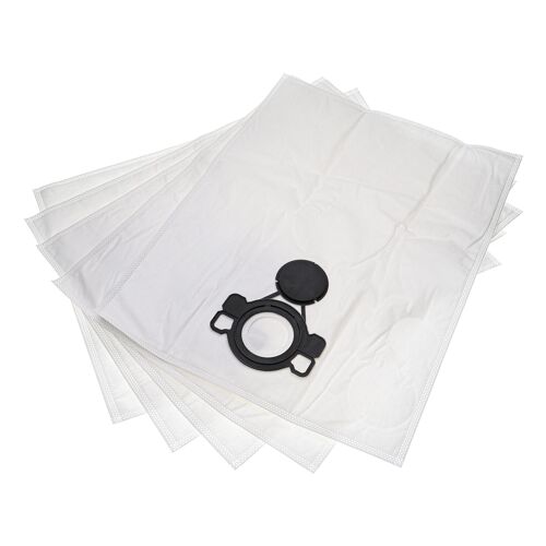 vhbw 5x Sacs compatible avec Nilfisk Aero 21-21 PC, 21-21 PC Inox, 25-11, 25-21 aspirateur - microfibres non tissées, 32cm x 23cm blanc