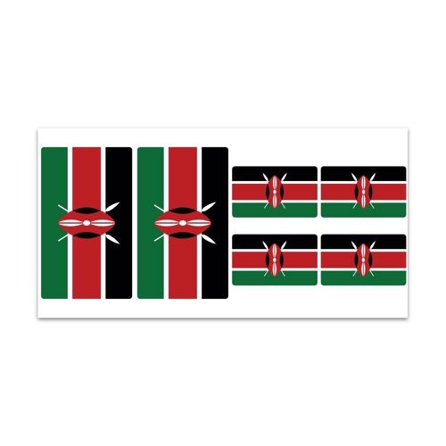 Planche De Stickers Drapeau Kenya - Z231
