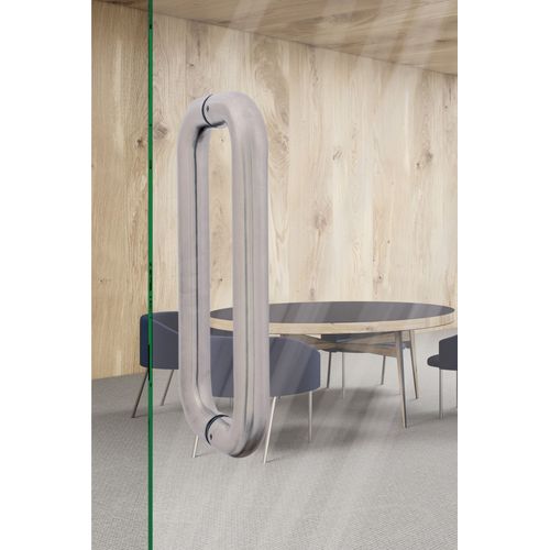 Ensemble de poignées tirage 19x230mm série 121 finition inox - Heracles - B-INOX-PT301