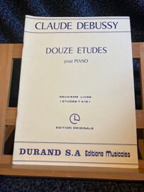 Claude Debussy Douze Etudes Pour Piano Livre 2 Partition Éditions Durand